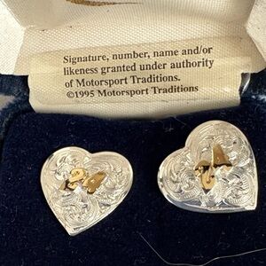 Heart Number 24 Silver & Gold Earrings